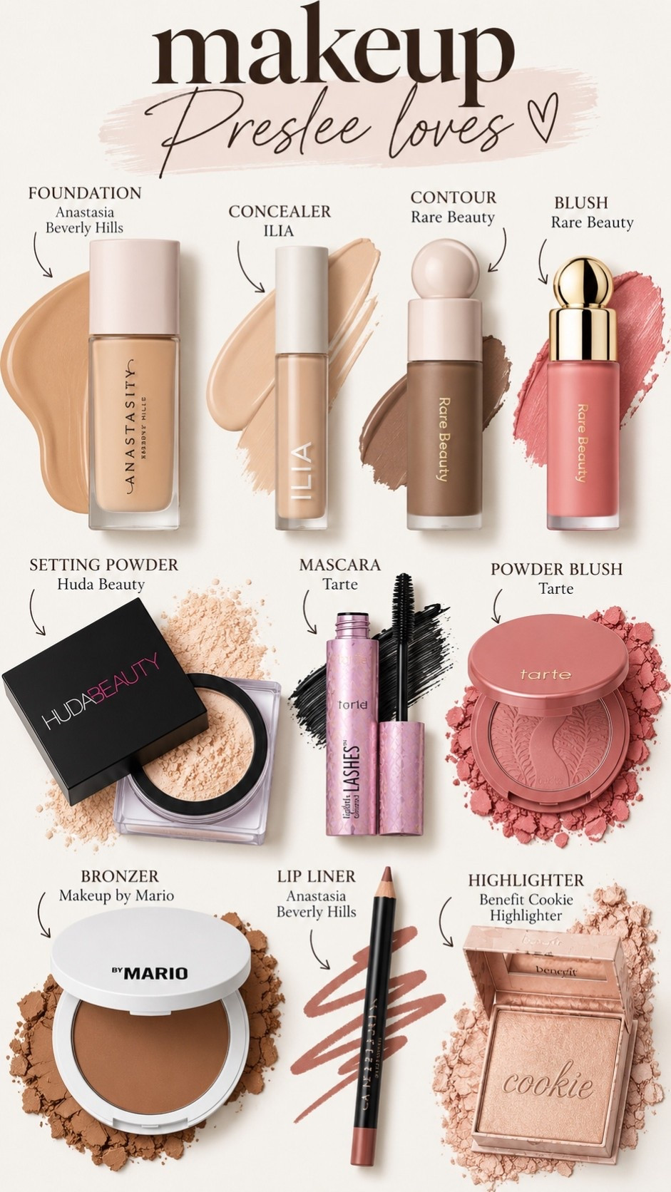 Makeup Preslee uses - teen makeup