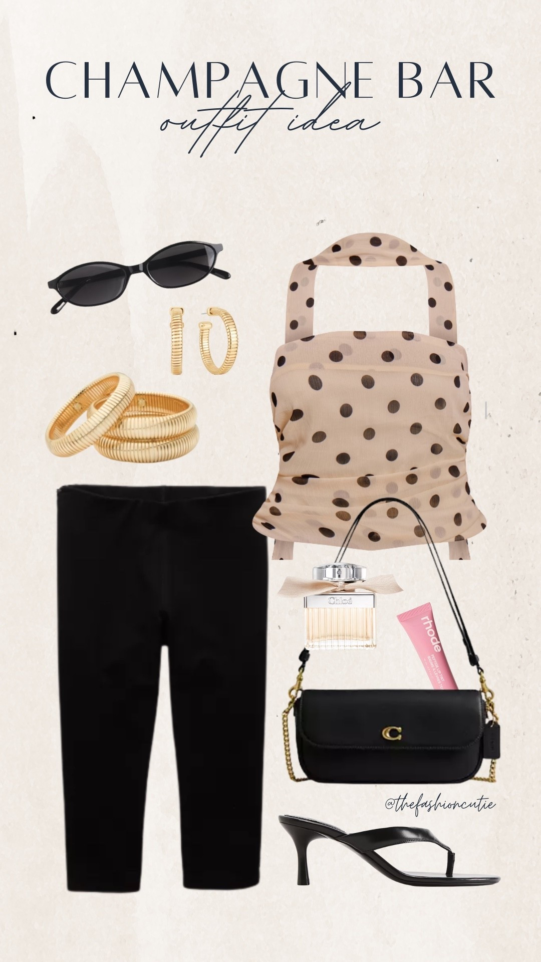 A night at the champagne bar calls for polka dots and sleek black details. This flirty mesh halter paired with cropped pants, a strappy heel, and bold accessories is the ultimate going-out outfit idea.

#LTKShoeCrush #LTKStyleTip #LTKFindsUnder50