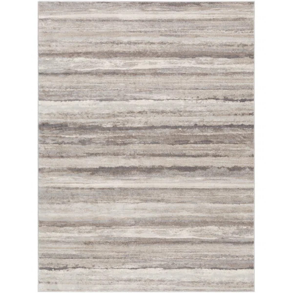 Grigor Power Loom Medium Gray/Tan/Camel Rug | Wayfair North America