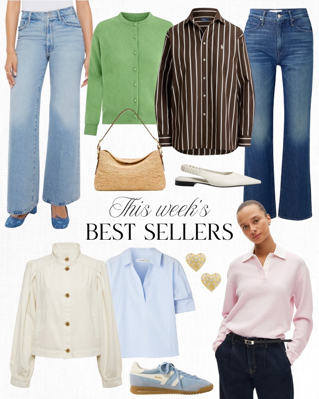 Top 10 Best Sellers: These specific jeans are one of my favorites styles I own from Mother and they just came back in stock! Plus they have petite sizing here. Tuckernuck has the best sweater collection and you can have almost everything monogrammed. I'm currently eyeing this cardigan and I picked up this yellow sweater in NY. 

#LTKootd #LTKPetite #LTKdayinmylife