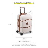 DELSEY PARIS Chatelet Air 2.0 Hardside Luggage with Spinner Wheels, Angora, Carry on 19 Inch | Amazon (US)