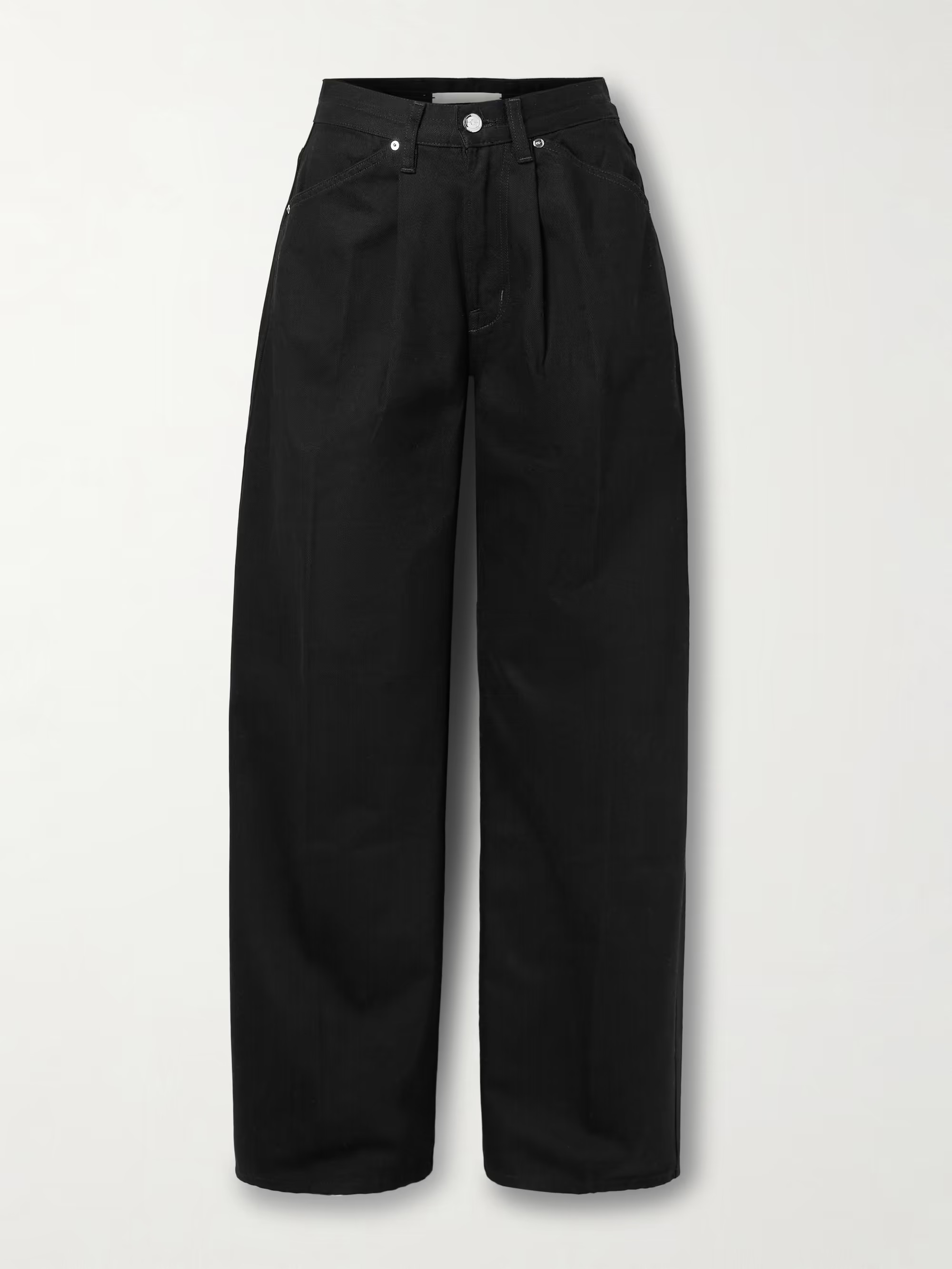 The Archer pleated high-rise wide-leg jeans | NET-A-PORTER (UK & EU)