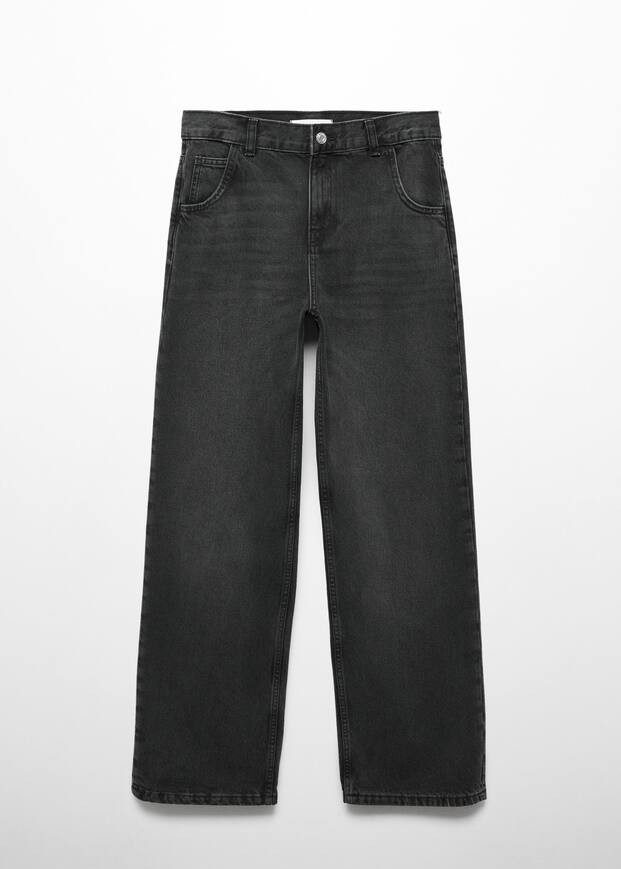 Low waist wideleg jeans -  Women | Mango USA | MANGO (US)