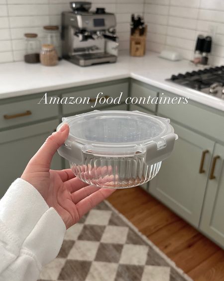 The cutest food storage containers that are fluted glass and the perfect budget friendly kitchen find! Amazon home find, amazon must haves, amazon kitchen, amazon kitchen needs, amazon food storage, food containers, cute containers, cute home finds

#LTKHome