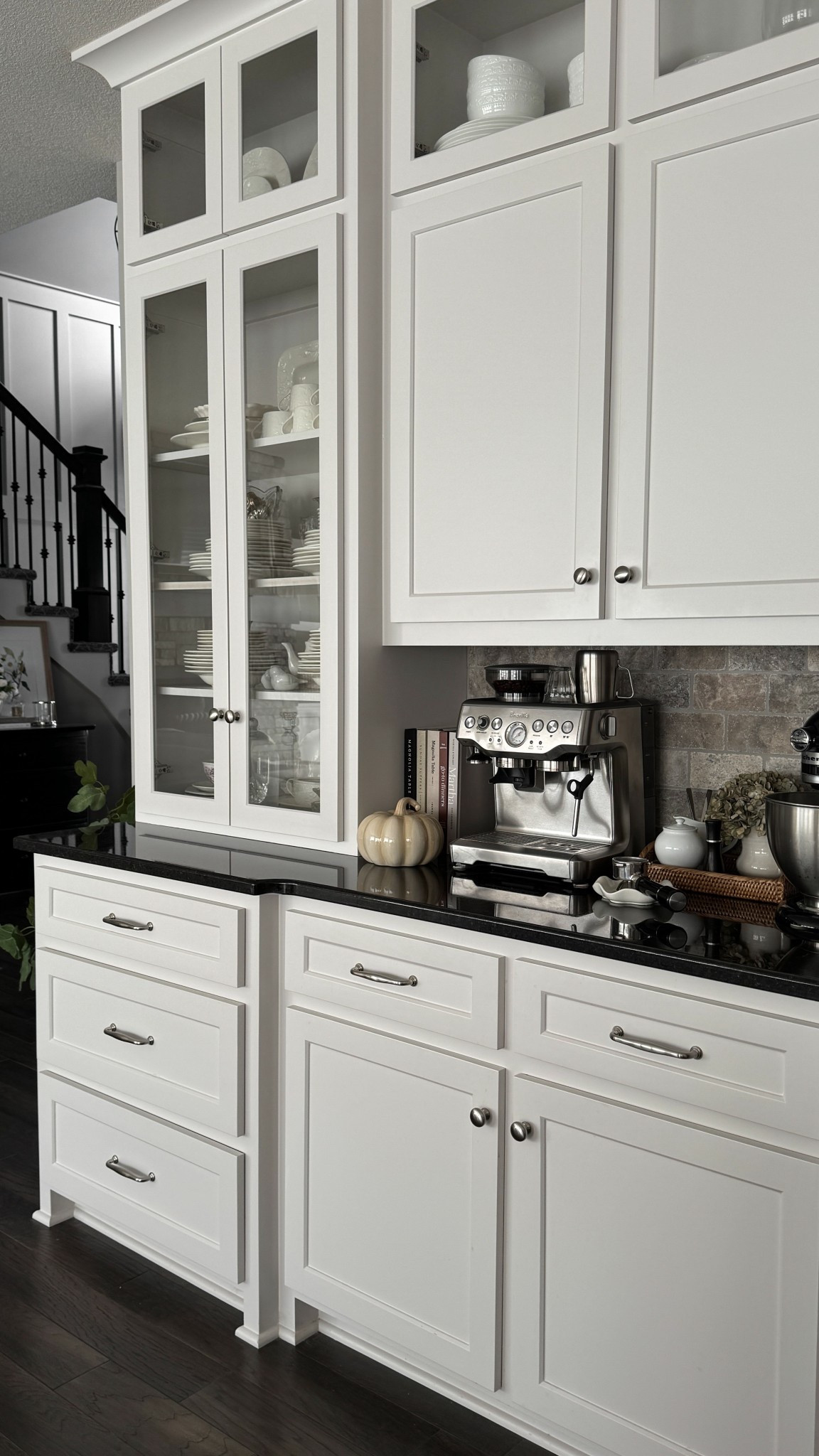 Keeping decor simple and easy this fall with little nods to the season 🍂 Adding the pretty pumpkin from Target and a fun DIY to my green hydrangeas and the coffee station had a cozy new look. 

#LTKStyleTip #LTKSeasonal #LTKHome