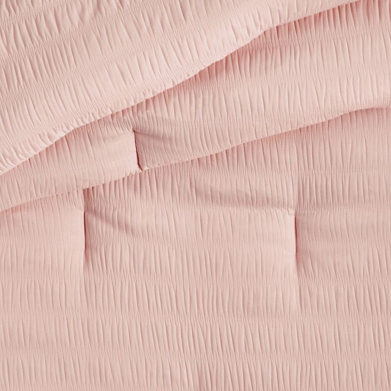 Twin Seersucker Kids' Comforter Set Pink - Pillowfort™ | Target