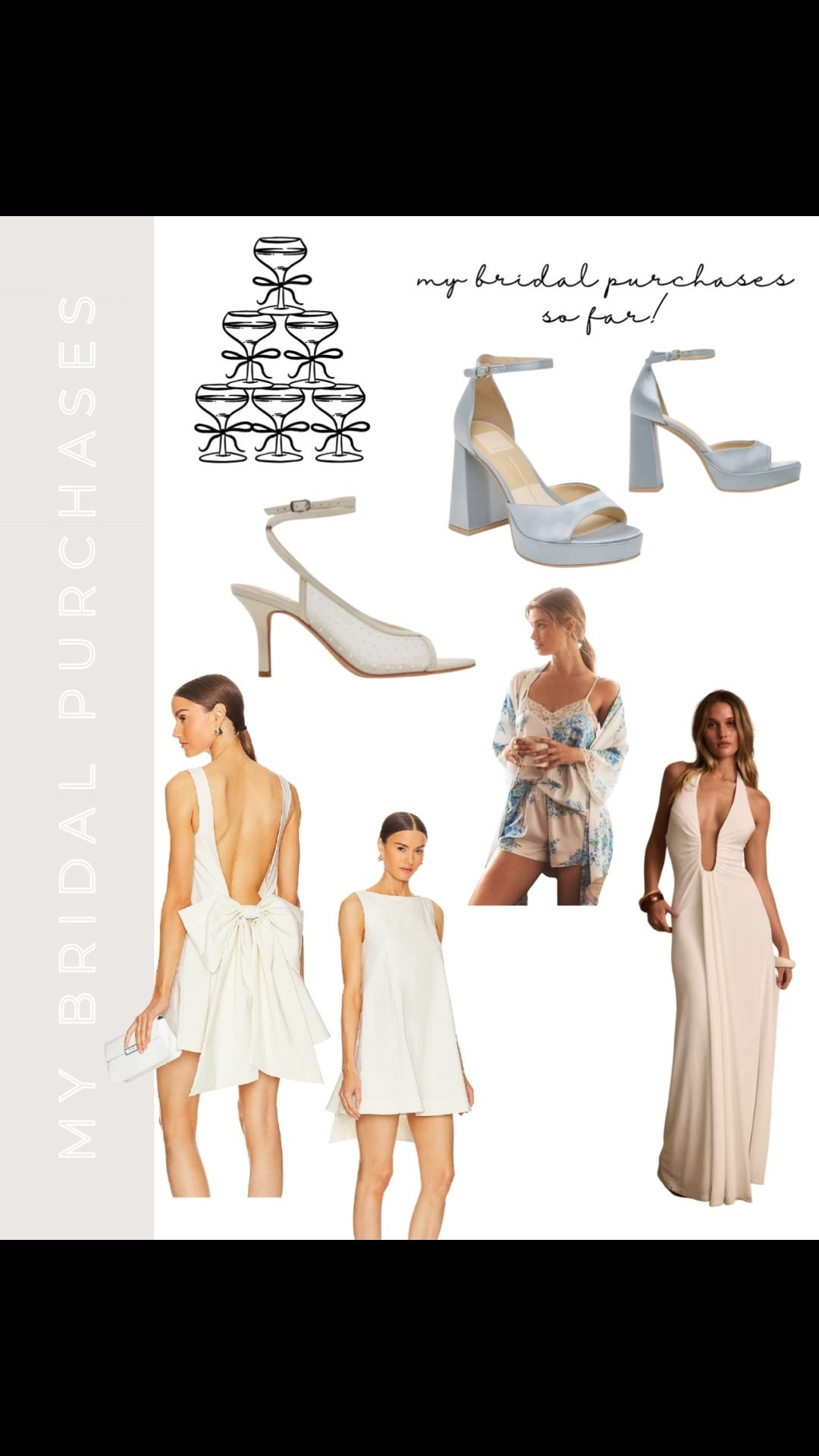 The purchases I have made for my wedding so far! I am getting married next July so I’ve slowly started making some purchases as I’ve come across things I’m in LOVE with 😍

Bridal shoes, wedding shoes, rehearsal dinner shoes, bridal shower shoes, something blue, blue wedding shoes, low back dress, low back bridal dress, bridal shower dress, bridal shower outfit, bachelorette party dress for the bride, bachelorette party outfit for the bride, rehearsal dinner dress, bridal pajamas, wedding pajamas, bridal getting ready pajamas, low back bow bridal dress, white dress for the bride, dresses for the bride 

#LTKWedding #LTKShoeCrush #LTKStyleTip