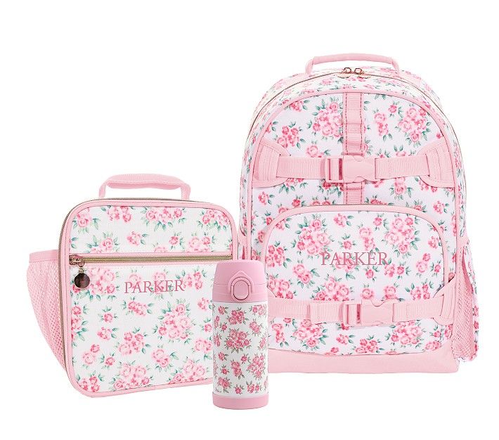 Mackenzie LoveShackFancy Antoinette Floral Backpack & Lunch Bundle, Set of 3 | Pottery Barn Kids