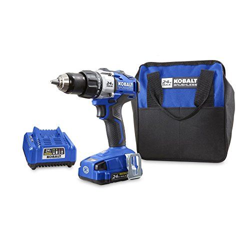 Kobalt 24-Volt Max Lithium Ion (Li-ion) 1/2-in Cordless Brushless Drill with Battery and Soft Case | Amazon (US)
