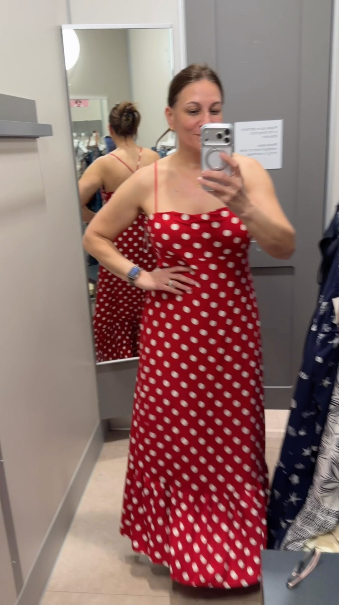 The cutest polka dot summer dress!!  Wearing a size large 

Summer outfits,  spring style, vacation outfits, vacation dresses 

#LTKSaleAlert #LTKOver40 #LTKMidsize