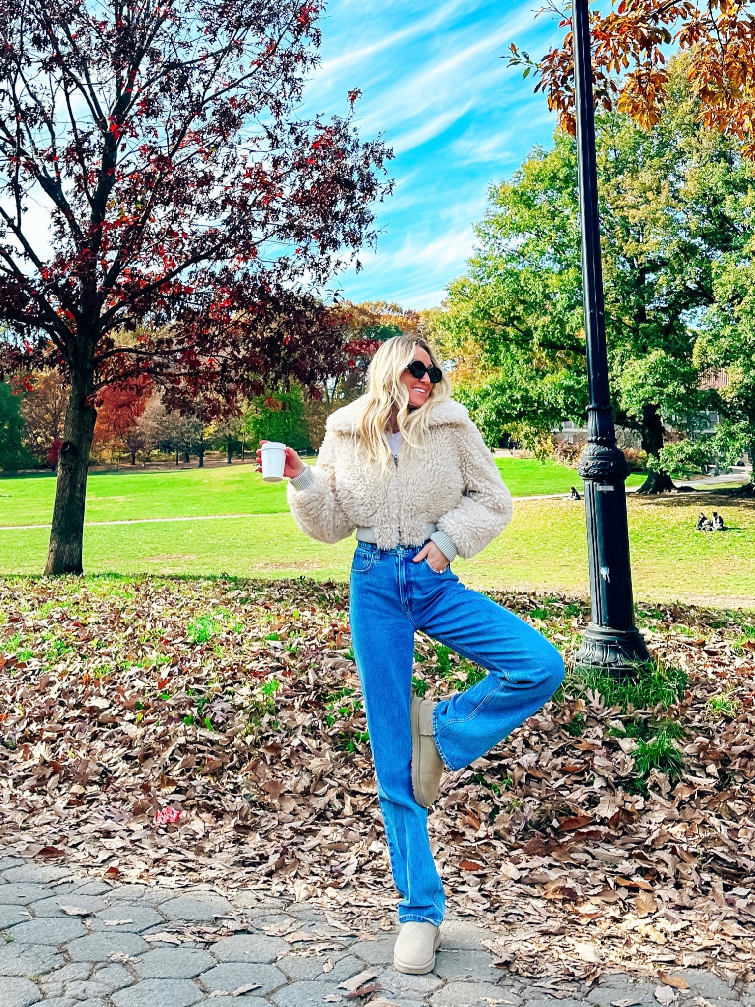 Wearing size small Sherpa jacket for fall! 

#LTKHoliday #LTKCyberWeek #LTKSeasonal