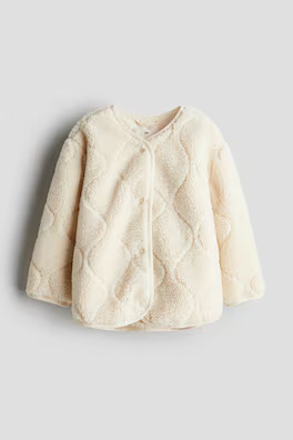 Teddy Fleece Jacket - Cream - Kids | H&M US | H&M (US + CA)