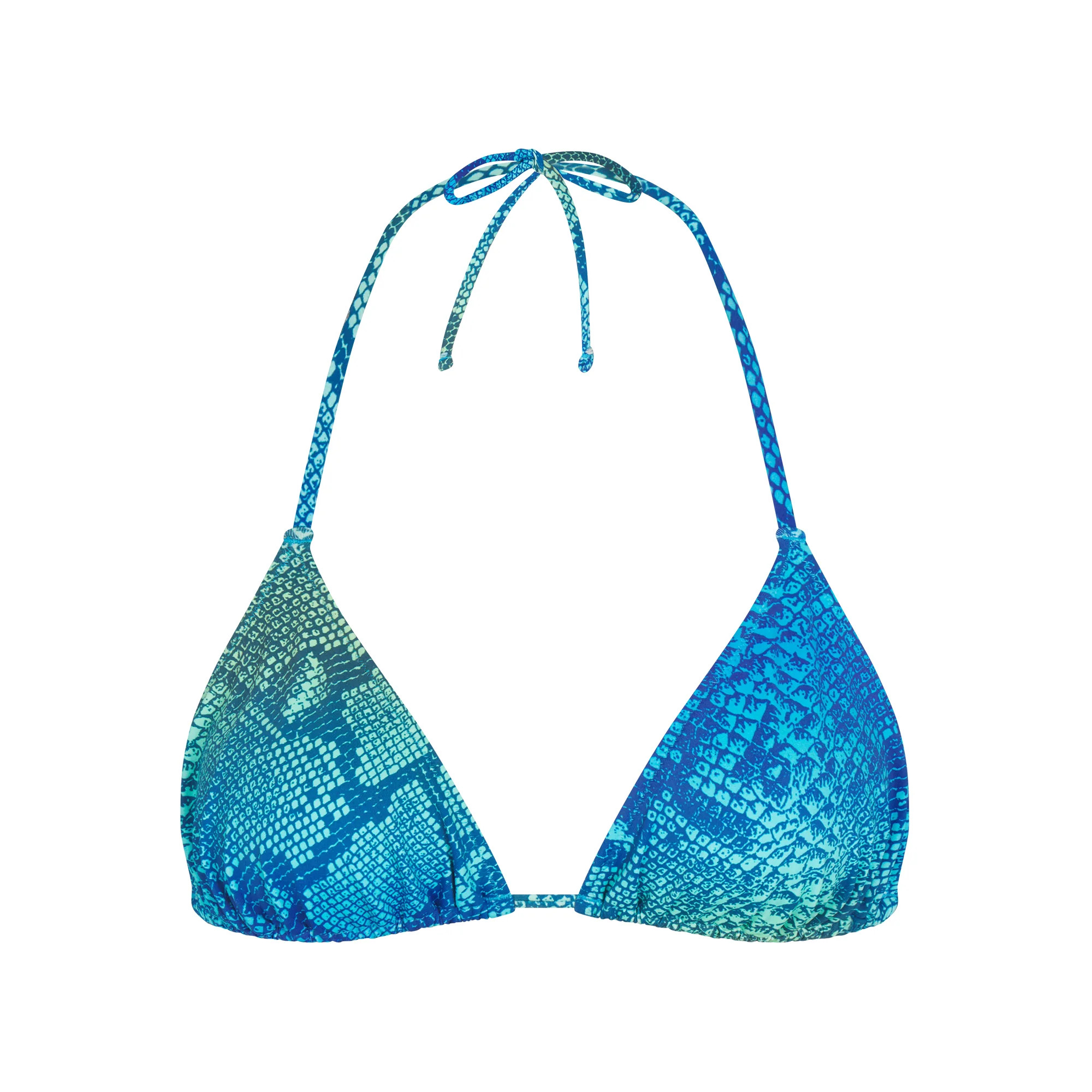 SIGNATURE SWIM TRIANGLE BIKINI TOP | AQUA OMBRE SNAKE | SKIMS | SKIMS (US)