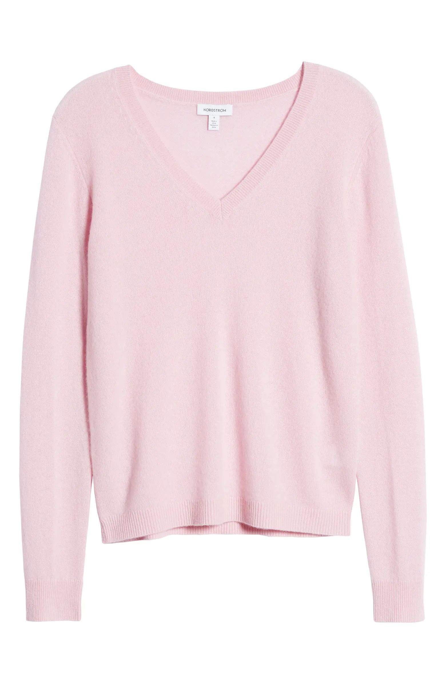 Nordstrom Cashmere Essential V-Neck Sweater | Nordstrom | Nordstrom