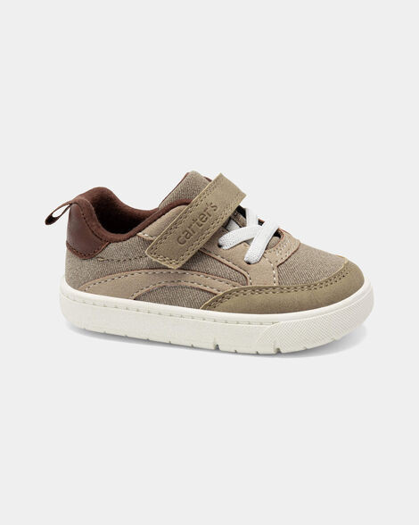 Baby Boy Every Step® First Walker Casual Shoes - Khaki/White | Carter's Inc