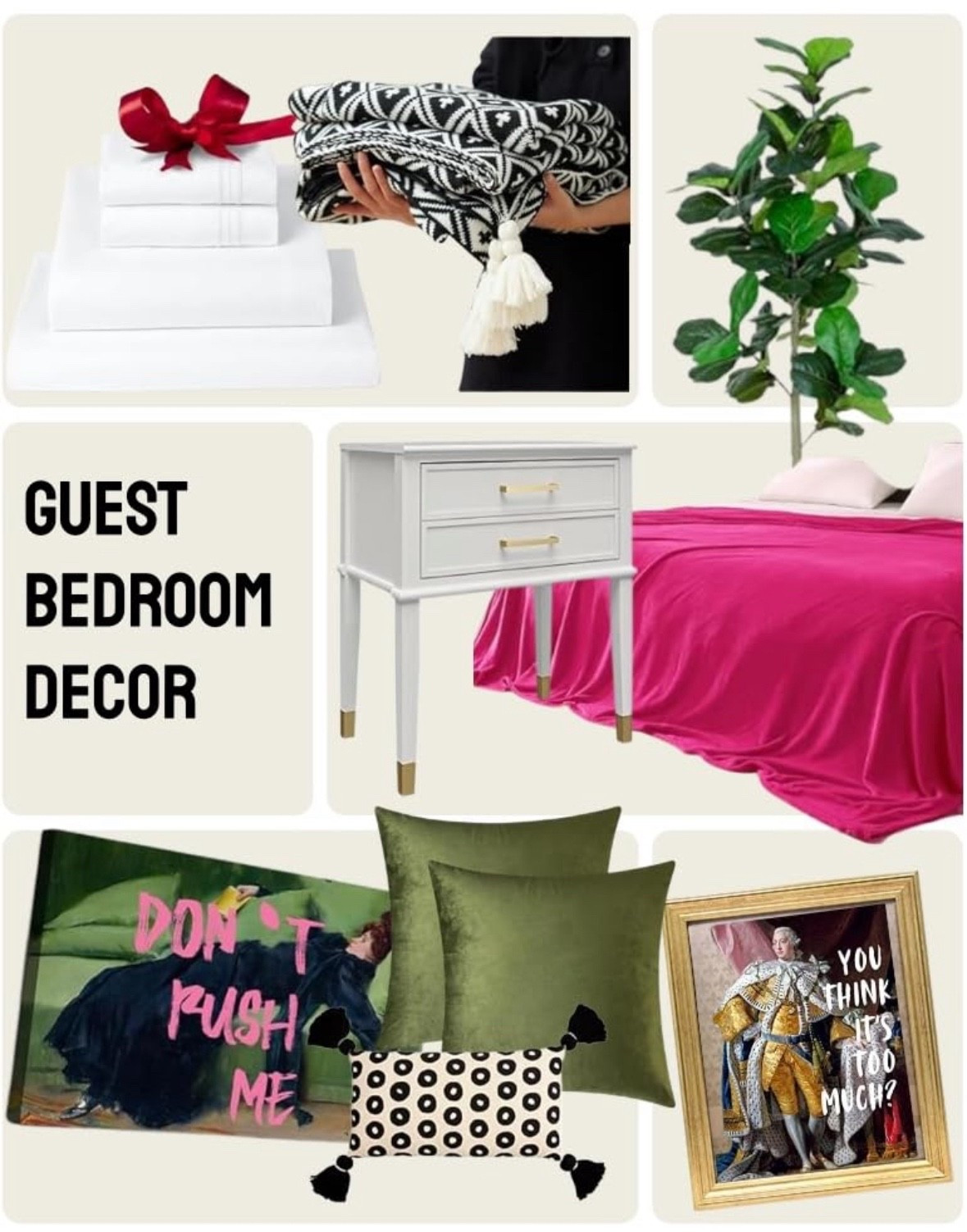 Update your guest bedroom with bold bright accessories, blankets and wall art. 

#LTKSaleAlert #LTKFindsUnder100 #LTKHome