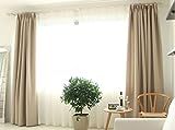 A pair of Cream Linen Curtains, Heavy Weight Linen, Double Weave Woven High Quality Linen, Custom Cu | Amazon (US)
