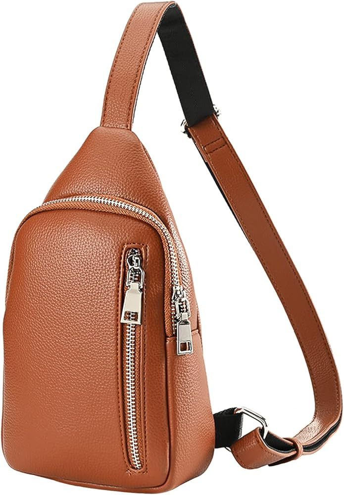 Small Crossbody Purse, Fanny Packs for Women Man Sling Bag Leather Crossbody Sling Purse for Gifts | Amazon (US)