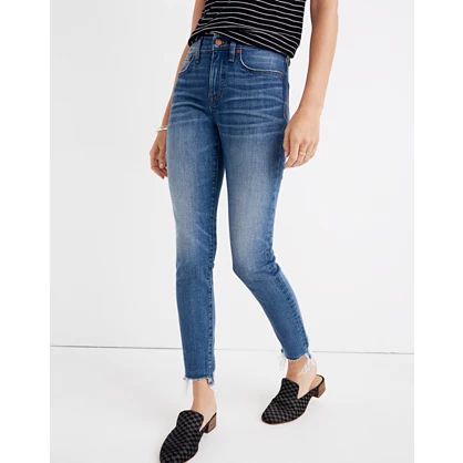 9" High-Rise Skinny Crop Jeans: Destructed-Hem Edition | Madewell