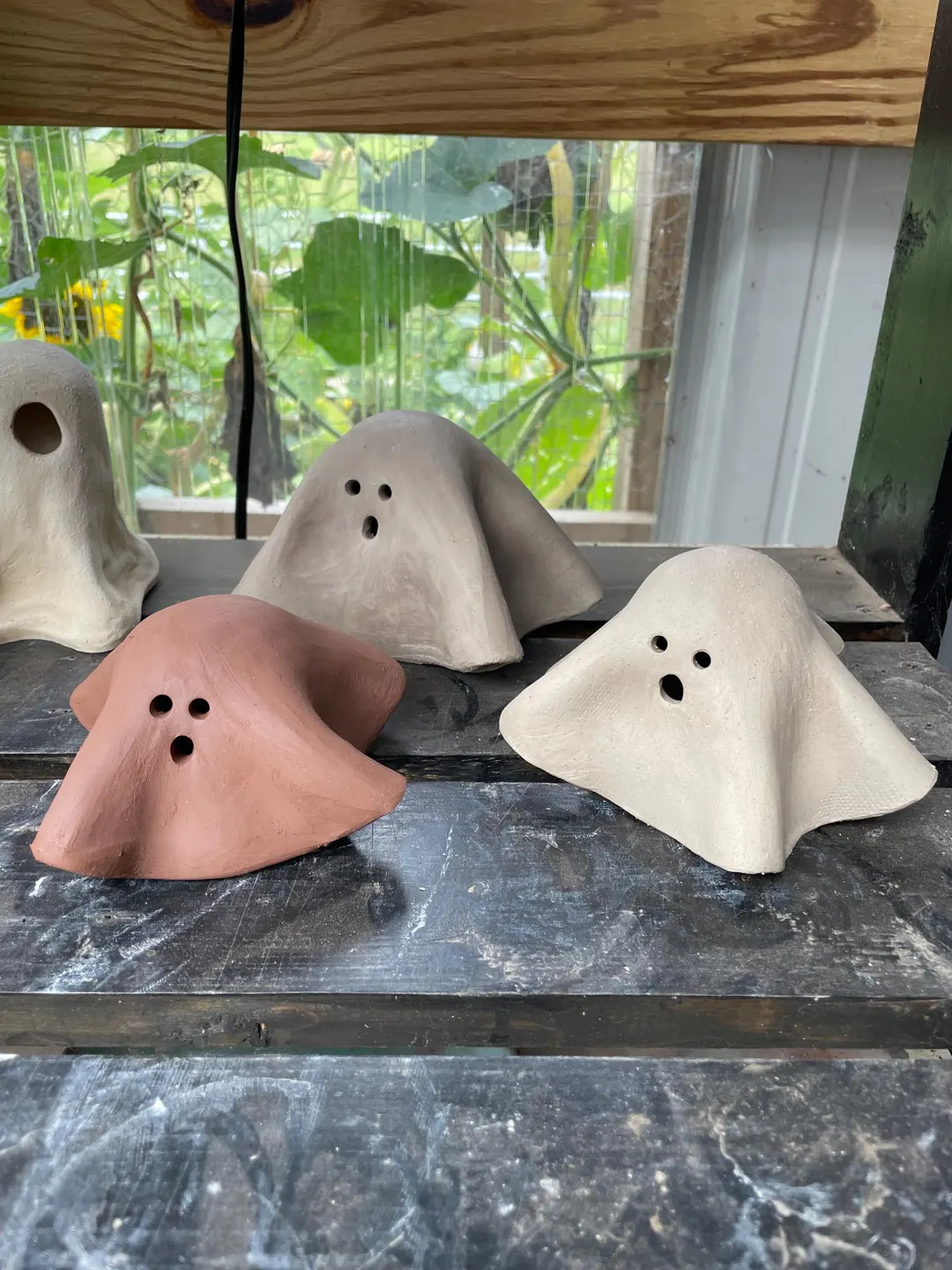 Handmade Speckled Stoneware Ghosts - Etsy | Etsy (US)
