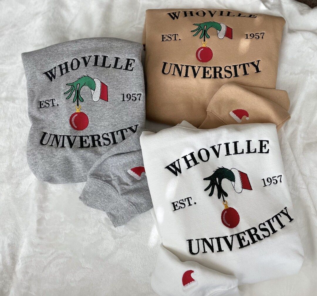 Christmas Sweatshirt Christmas Whoville University - Etsy | Etsy (US)