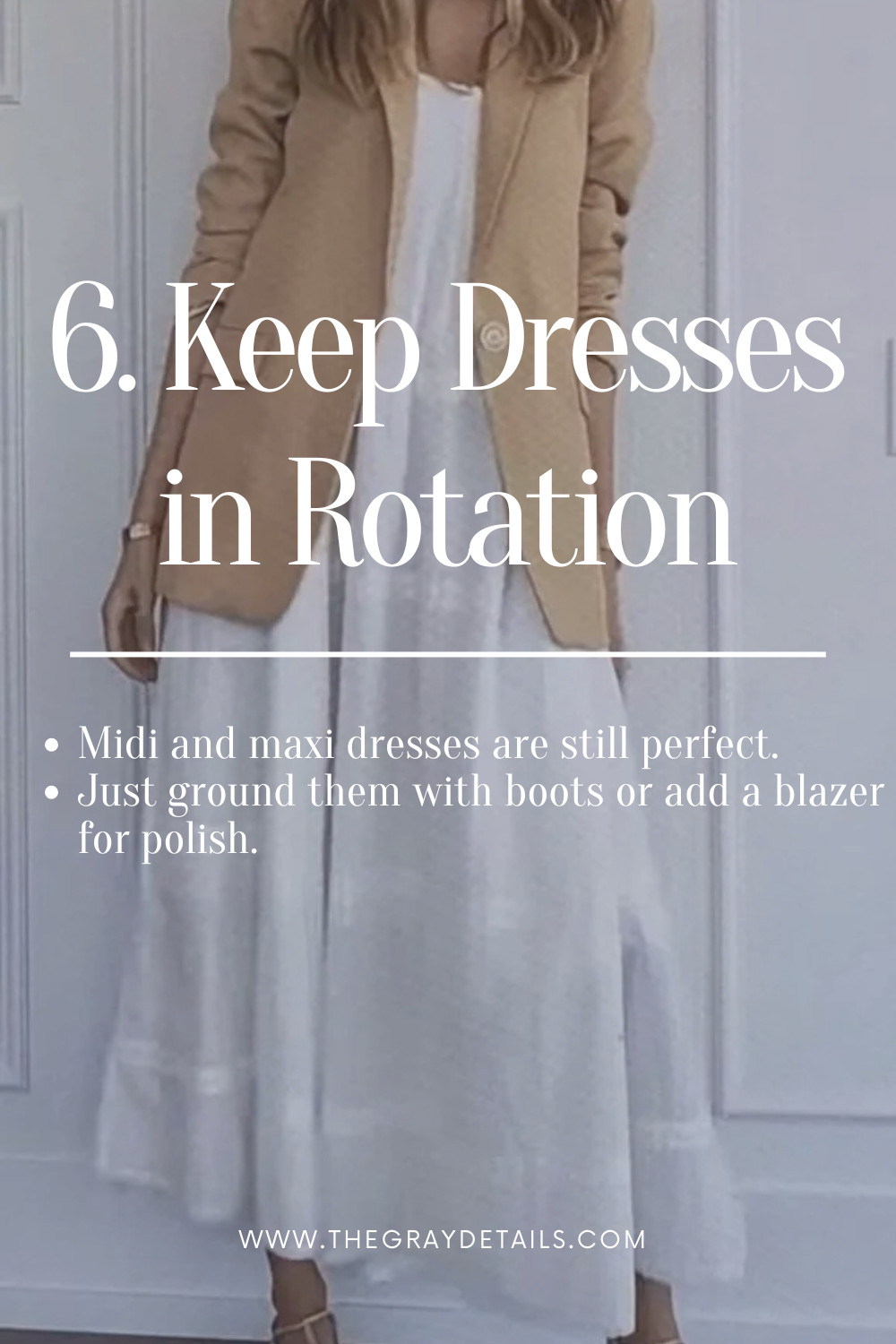 September Style Tips: Keep Dresses in Rotation. Midi and maxi dresses are still perfect for September. Just ground them with boots or add a  blazer or jacket for polish.  

 #LTKSeasonal #LTKStyleTip #LTKWorkwear