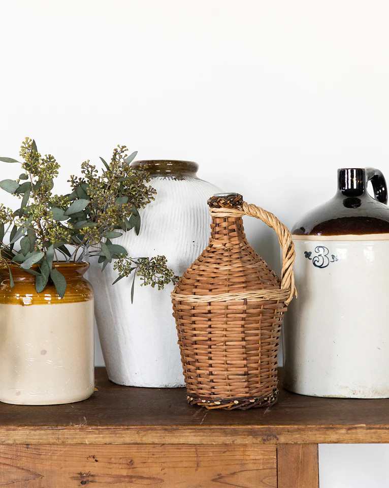 Wicker Demijohn Bottle | McGee & Co.