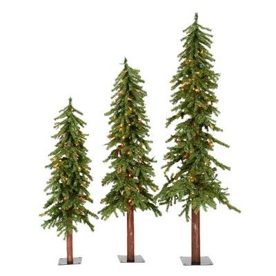 Vickerman Natural Alpine Artificial Christmas Tree | Target