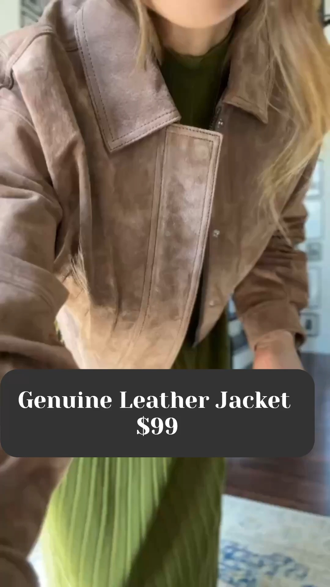 @Walmart genuine leather jacket for $100! I am in a small

#LTKootd