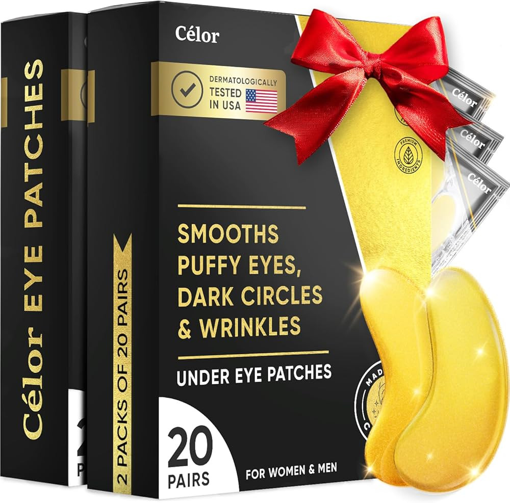 Celor Under Eye Patches for Puffy Eyes and Dark Circles - Eye Masks with Amino Acids & Collagen, ... | Amazon (US)