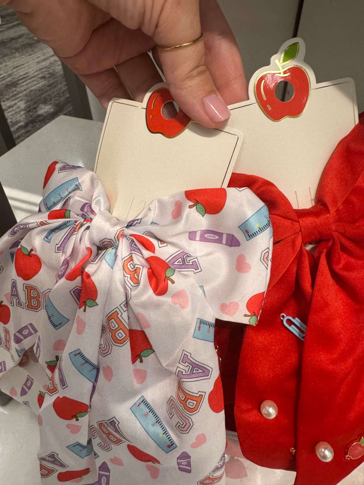 
Target had the best items for teachers! Such a cute way to get excited for back to school! These would make a great teacher gift! You can buy now and save for Teacher Appreciation week too! 
Teacher gift | teacher bow | back to school gift | back to school | teacher appreciation week | teacher appreciation gift | hair bow 

#LTKKids #LTKFamily #LTKSeasonal