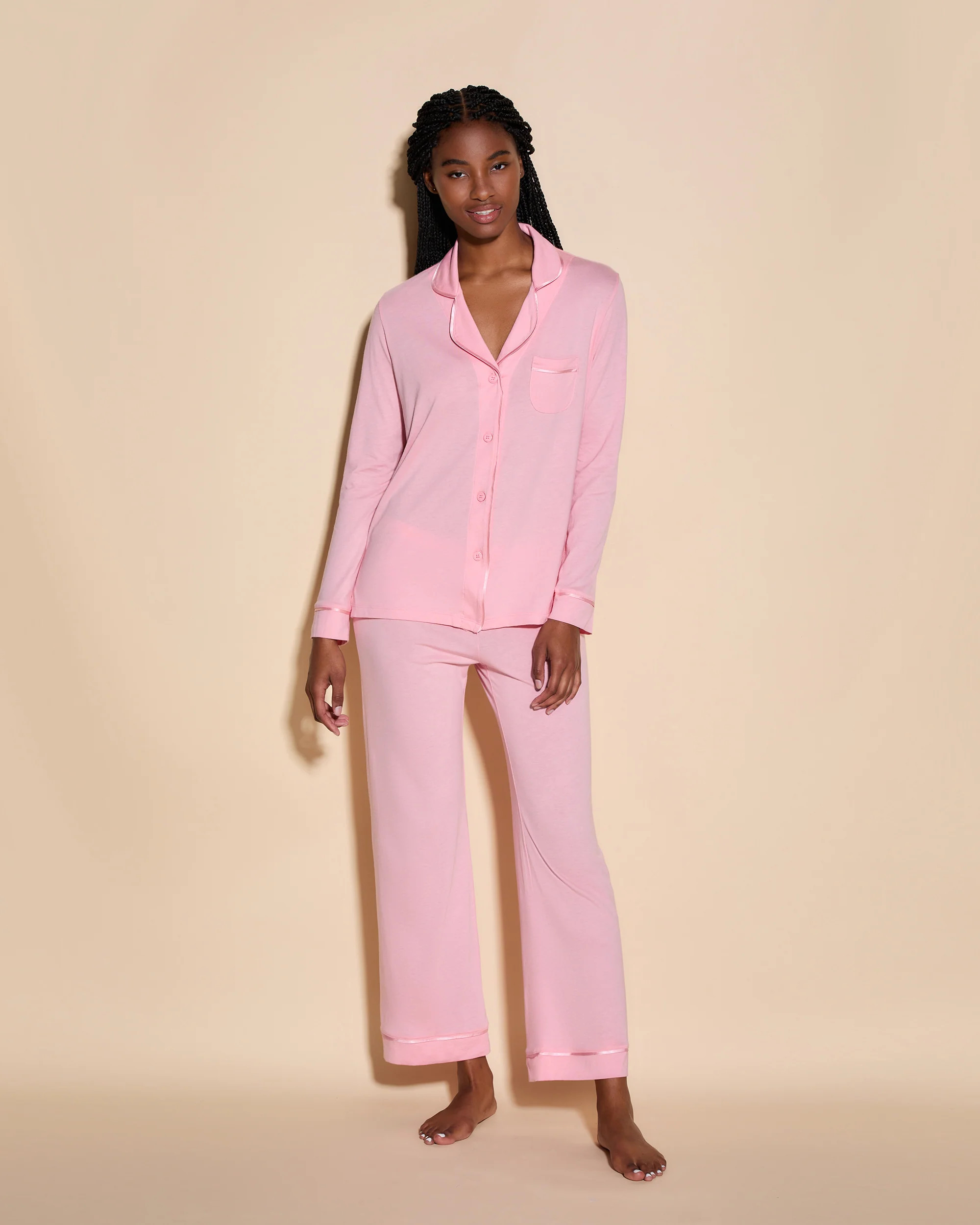 Bella Long sleeve top & pant pajama set | Cosabella