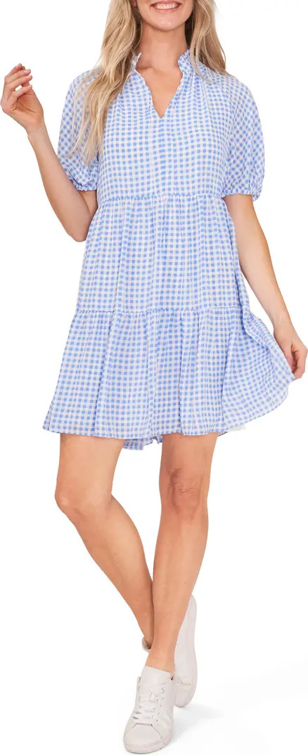Gingham Print Babydoll Dress | Nordstrom