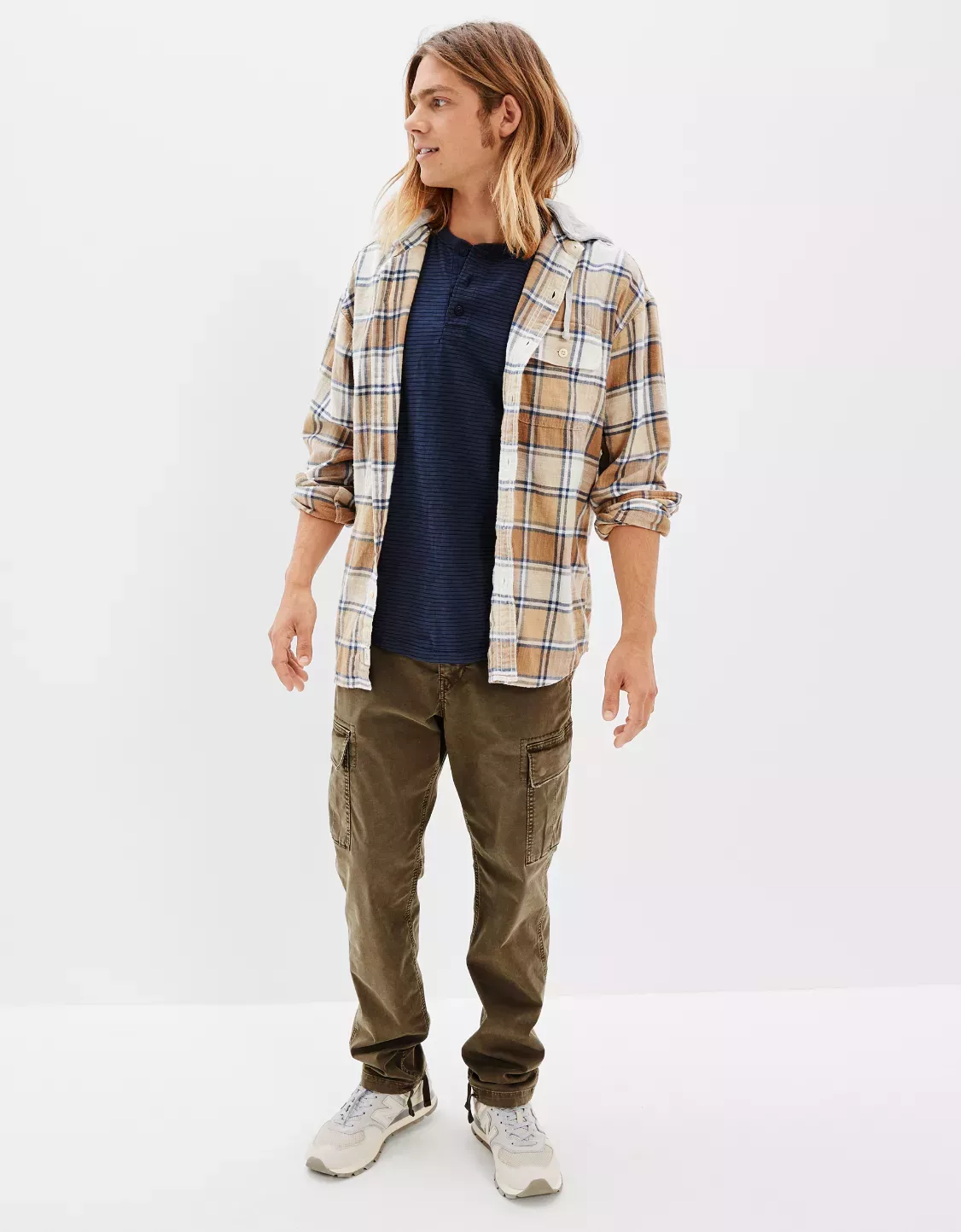 AE Super Soft Hooded Flannel Shirt curated on LTK