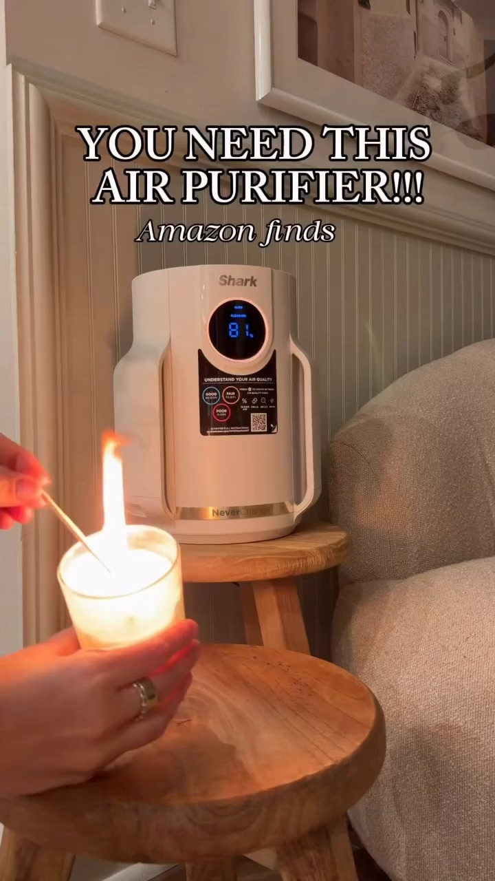 Follow + Comment “AIR” to grab this air purifier i have these in all of our rooms- GREAT at checking the real time air quality and easily cleaning the air!!! 🙌 Love having this piece of mind around our home!!🥰🥰
