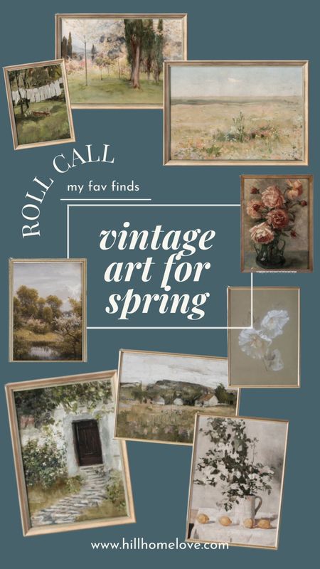 Vintage art digital downloads for under $4, perfect for spring 

#LTKhome