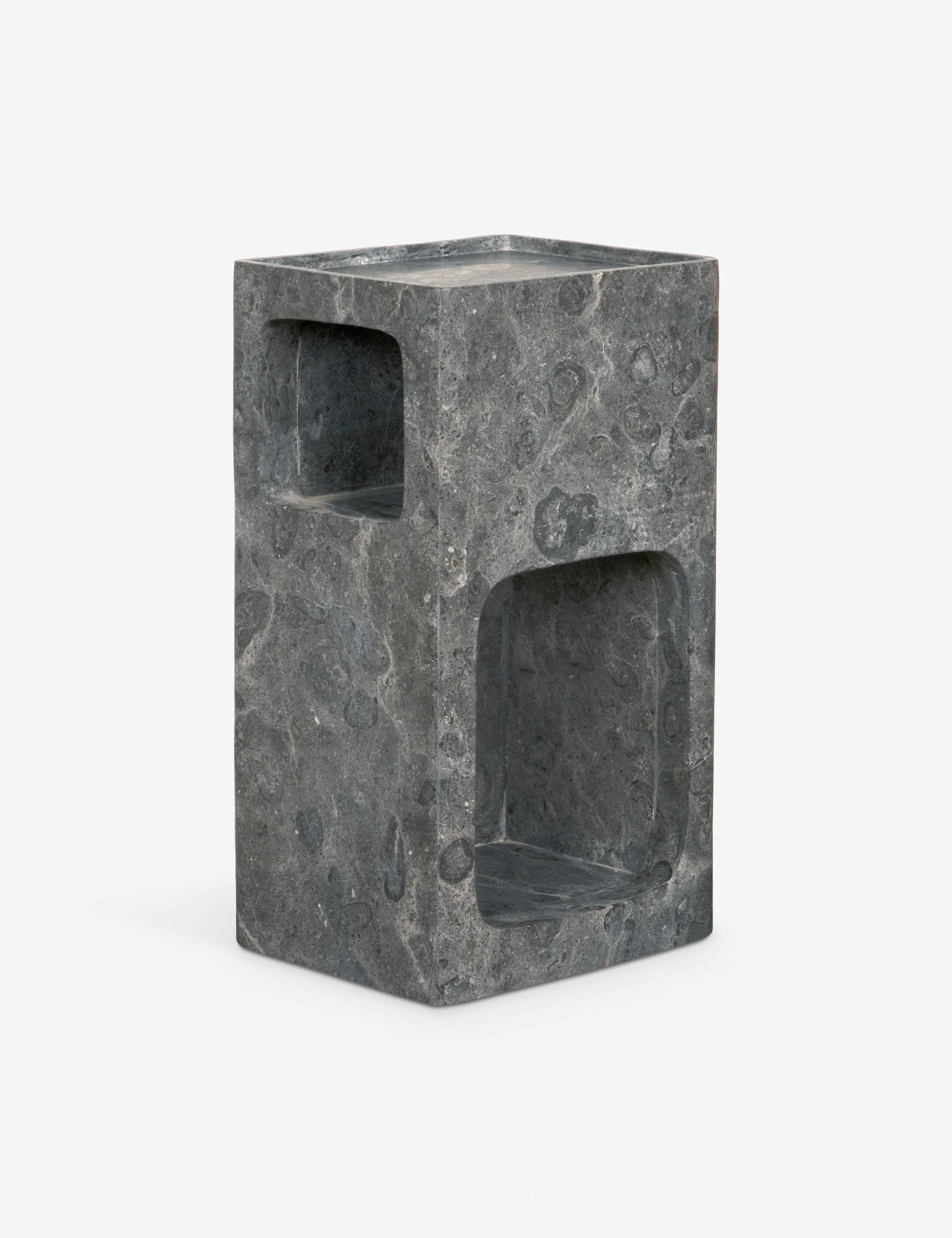 Eubank Side Table, Gray Marble | Lulu and Georgia 