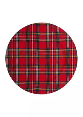 Home Essentials & Beyond Tartan Red Plaid Charger | Belk