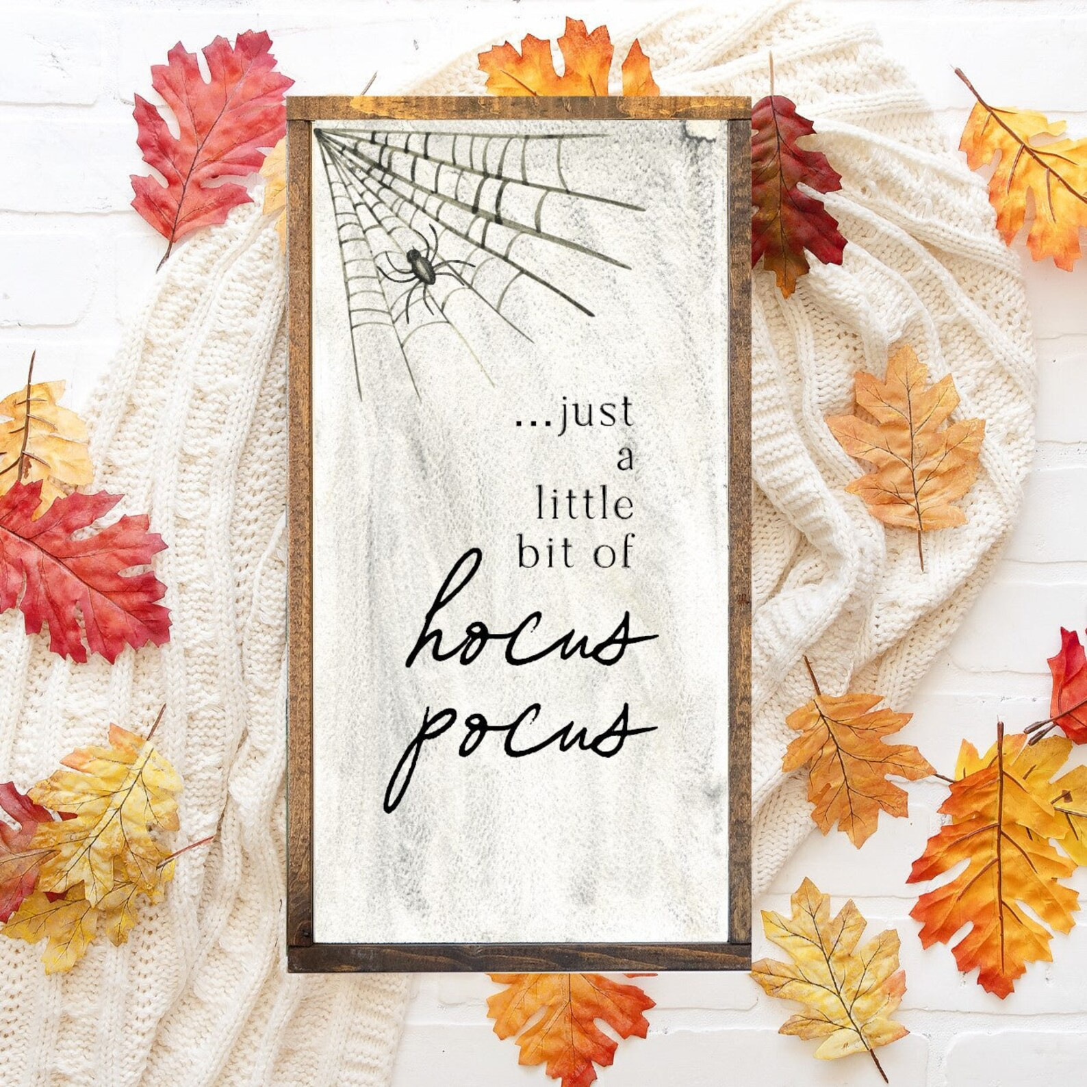 Just A Little Bit Of Hocus Pocus Canvas Printed Sign | Etsy (US)