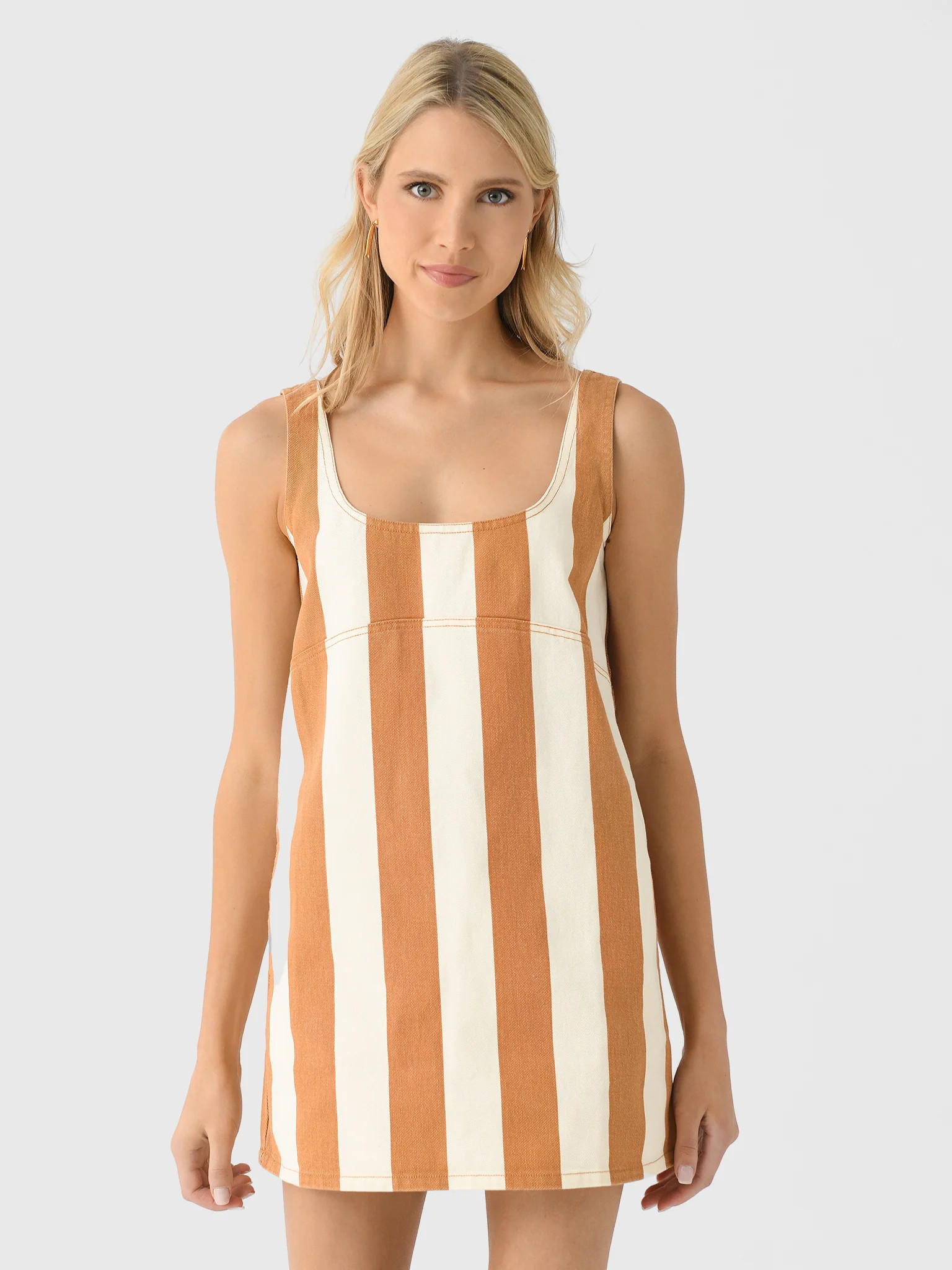 SIMON MILLER
                      
                     Women's Sahara Striped Denim Dress | Saint Bernard