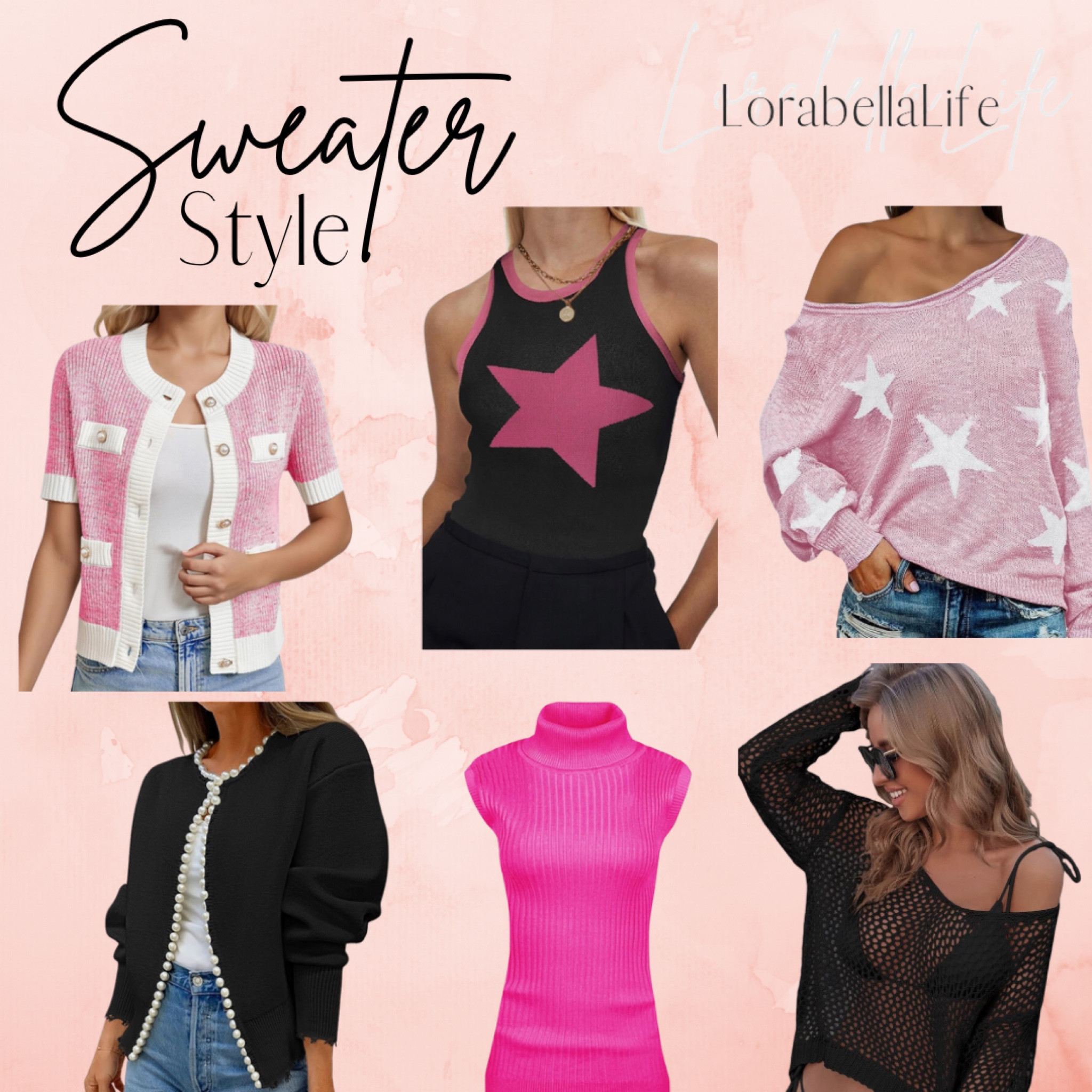 🩷🖤Pink & Black sweaters perfect for transition into Autumn! #sweaters #fallstyle #amazon 

#LTKSeasonal #LTKFindsUnder50 #LTKStyleTip