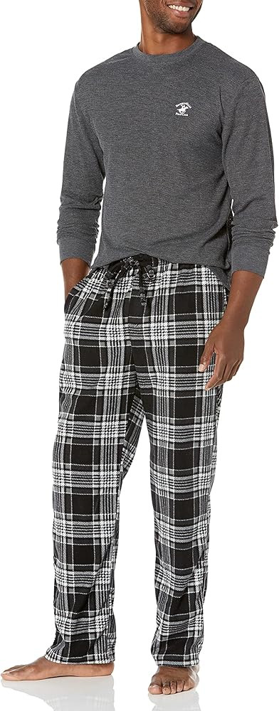 Beverly Hills Polo Club Men's Beverly Hills Polo Polar Fleece Set W/Thermal Top | Amazon (US)