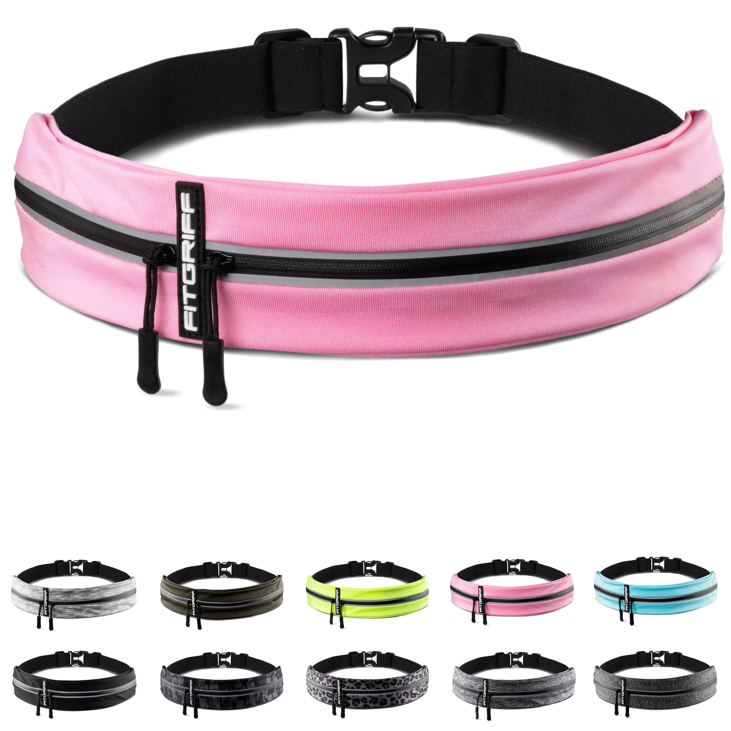 Fitgriff® Running Belt for Men & Women - Secure Jogging Pouch for Phone, Keys & Essentials - For All Cell Phones | Amazon (US)