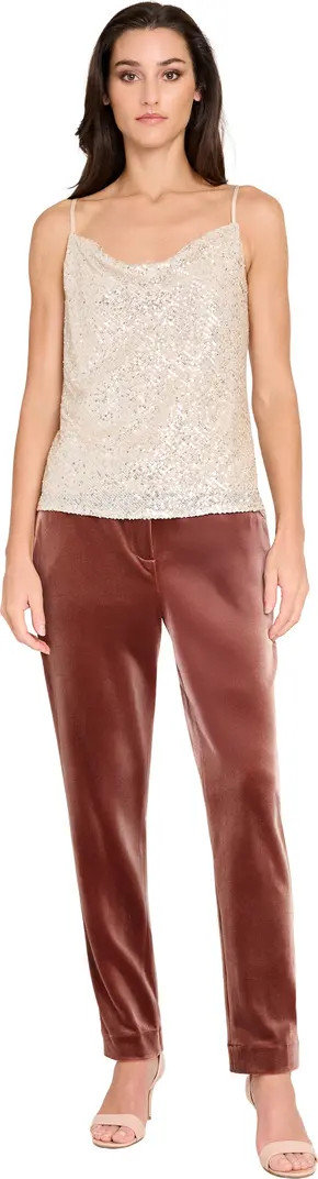Sequin Cowl Neck Camisole | Nordstrom
