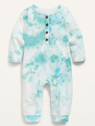 Unisex Tie-Dye Slub-Knit One-Piece for Baby | Old Navy (US)