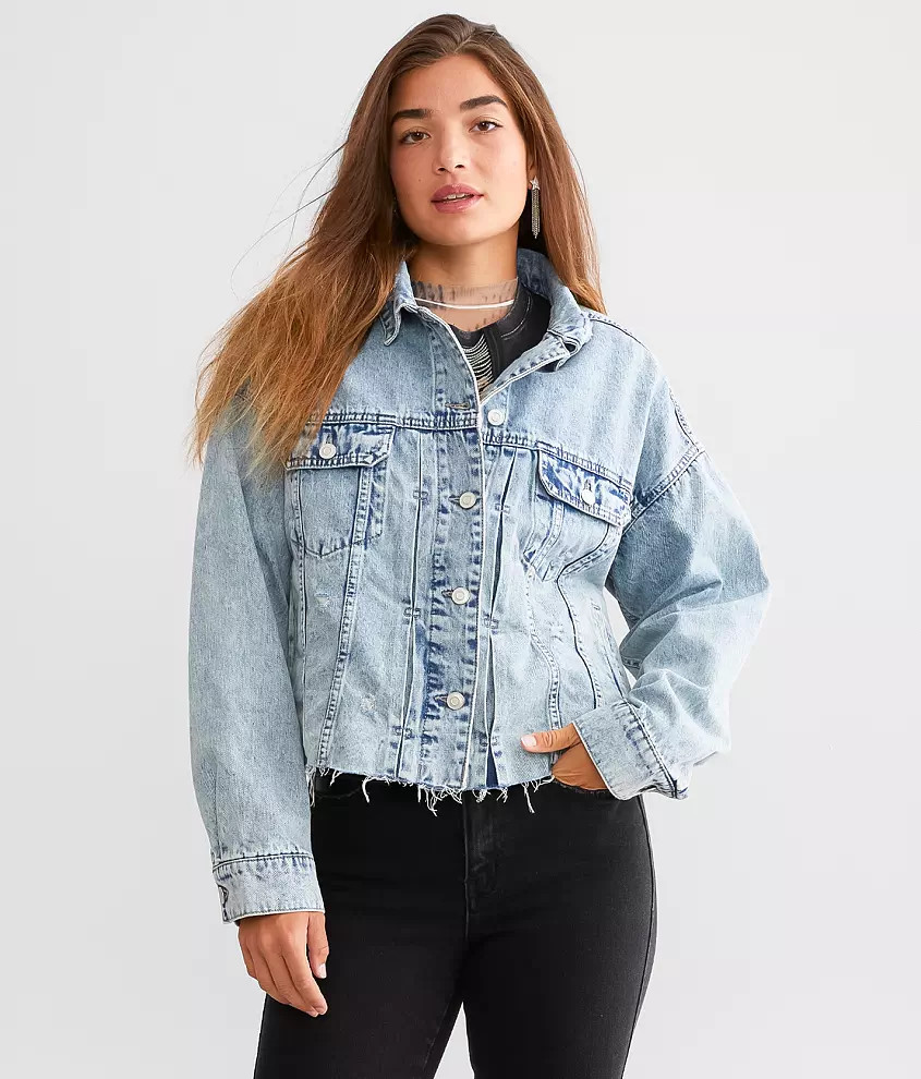Destructed Denim Jacket | Buckle