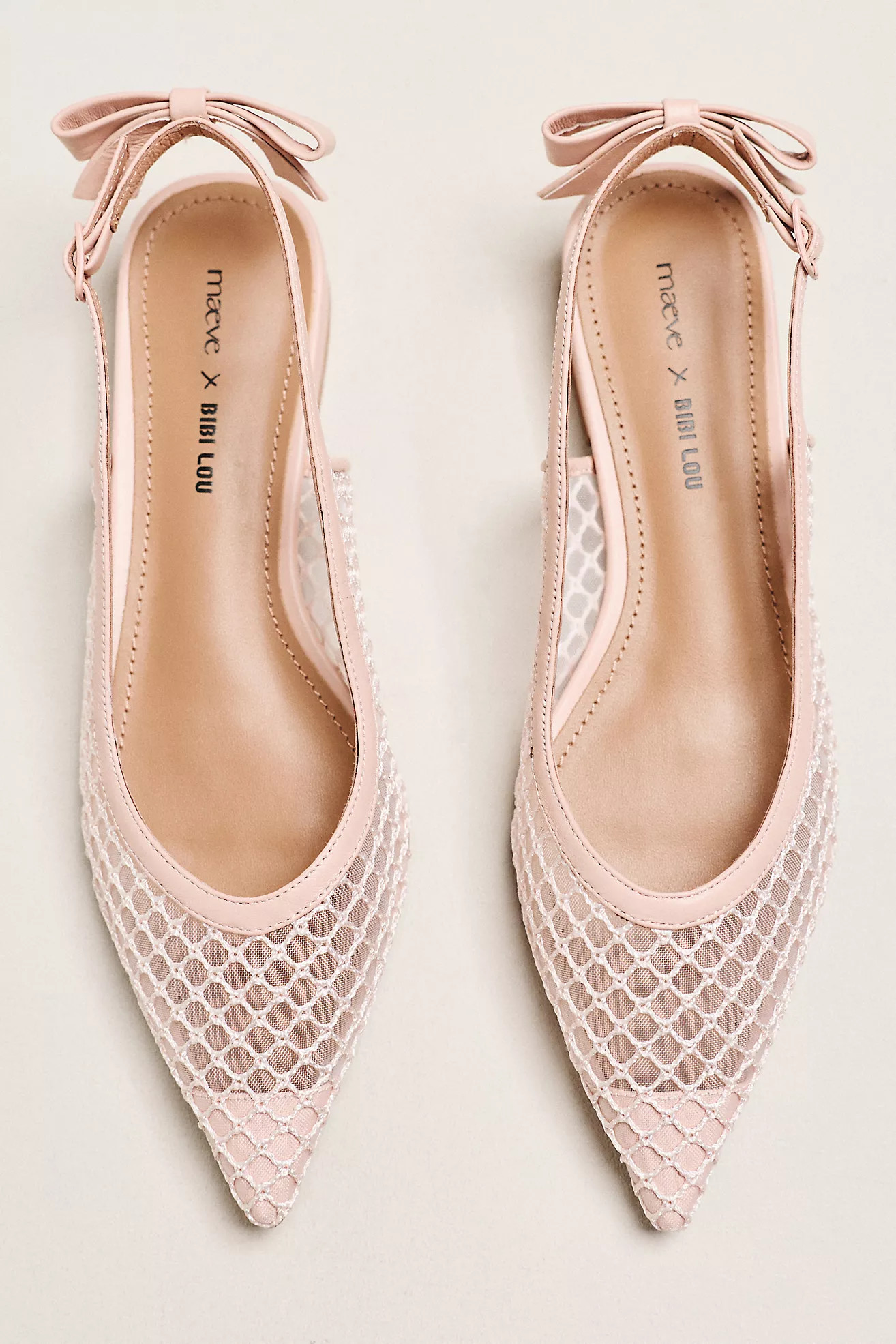 Maeve x Bibi Lou Bow Slingback Flats | Anthropologie (US)
