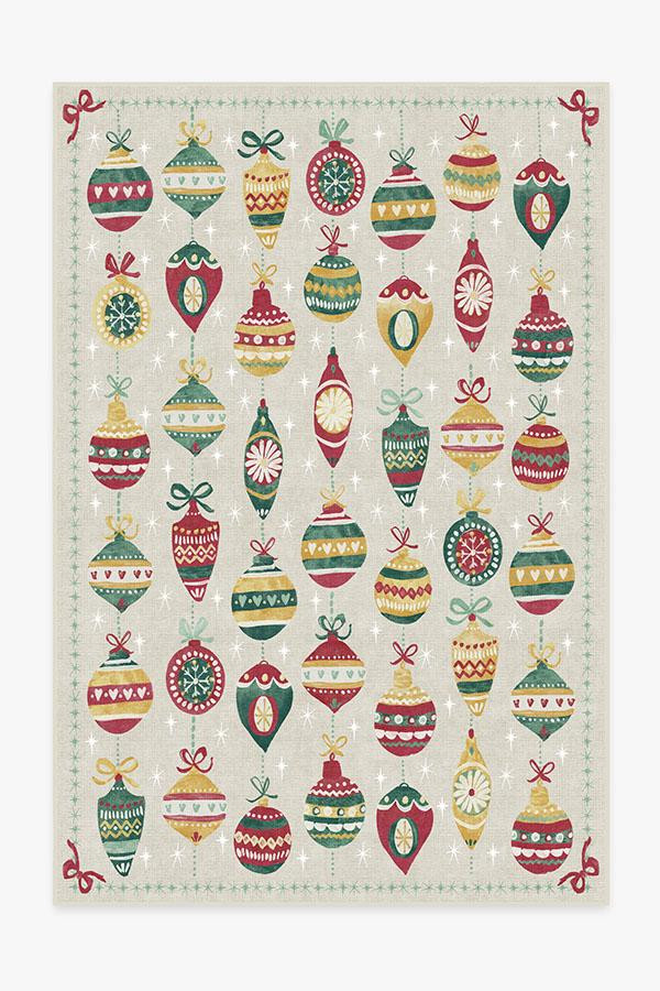Festive Garland Holiday Shortbread Rug | Ruggable