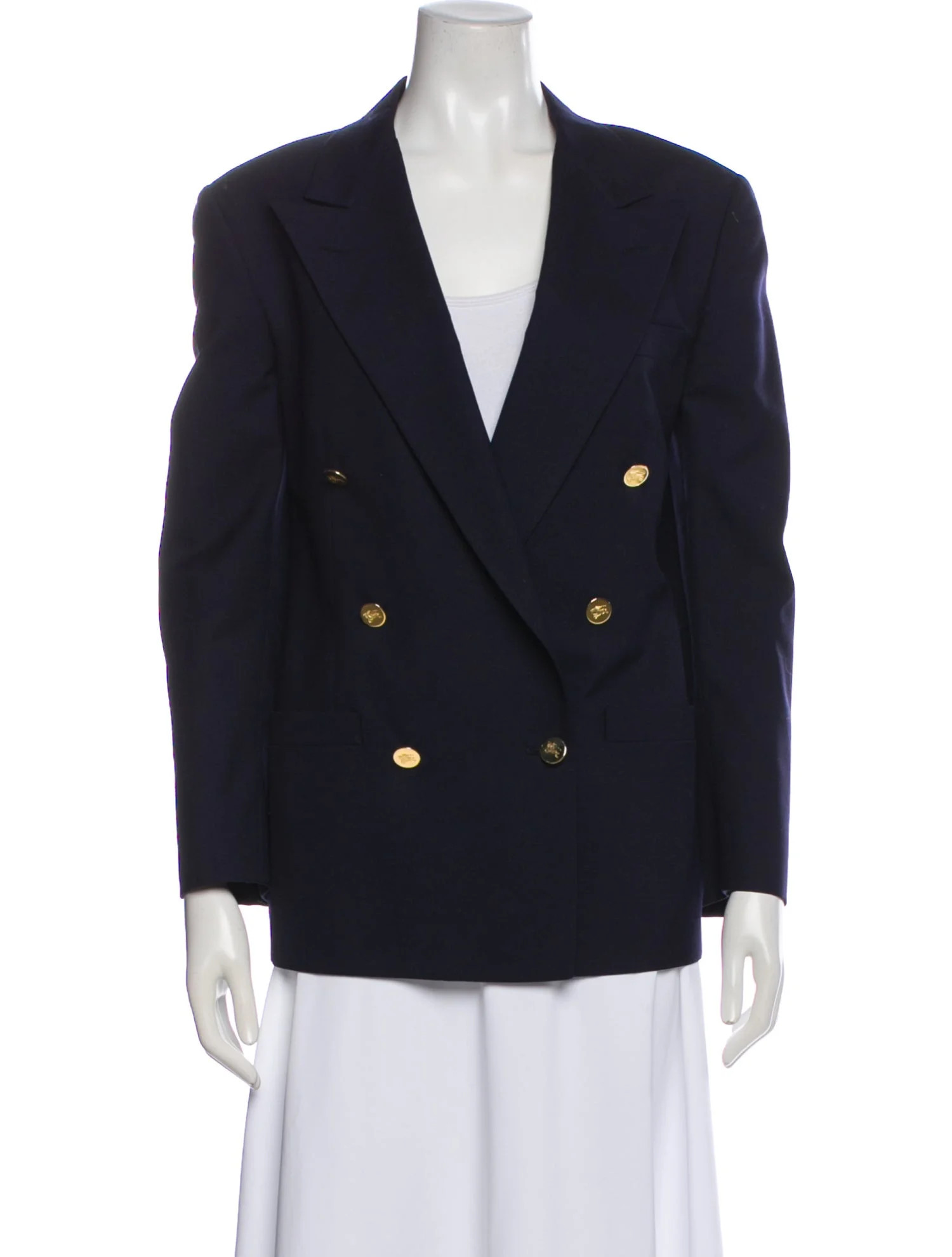 Burberry Blazer - Blue Jackets, Clothing - BUR563404 | The RealReal | The RealReal