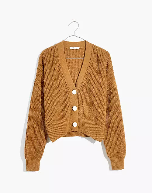 Greywood Crop Cardigan Sweater | Madewell